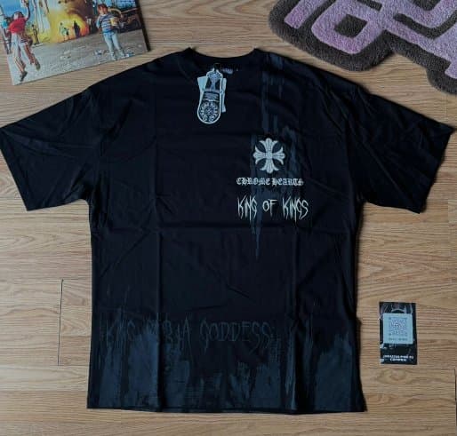 REMERA NEGRA CH CRUCES BRILLOS de Chrome Hearts